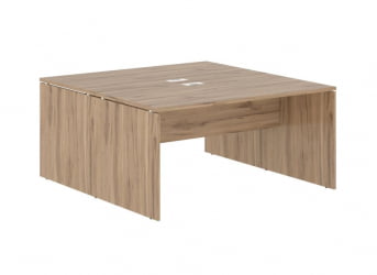 Рабочая станция ЕДИС ЕД2СТ 1580 Дуб Денвер светлый Белый / EDIS ED2ST