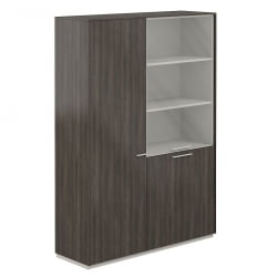 Шкаф высокий двойной с отделением для одежды Atlas NZ-0303+NZ-0311.BT.BT Бренсон Трюфель