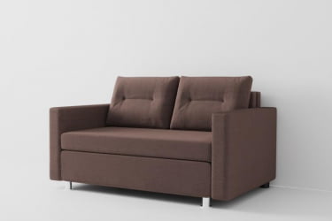 Диван трансформер Лоджия (Berhouse) Цвет фасада: Кофе; Тип: Прямой; Материал фасада: Рогожка