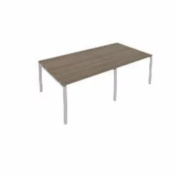 Переговорный стол (2 столешницы) Метал Сйстем Б.ПРГ-2.2 Вяз/Серый / Metal System