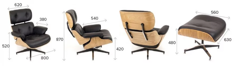 Кресло Everprof Relax PU экокожа Черный