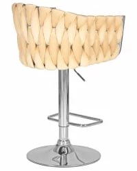 Стул барный ДОБРИН МАРCЕЛ Бежевый велюр МДЖ9-10 / DOBRIN MARCEL MJ9-10