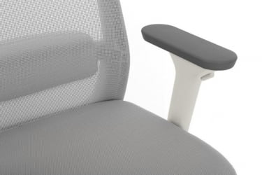 Кресло Work W-218C WHITE Светло-серый