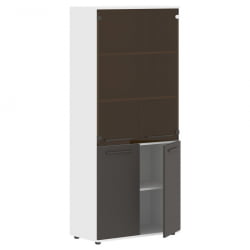 Шкаф комбинированный EDIS EHCS 85.2 Мокко Мокко Белый