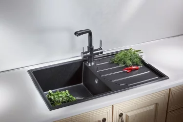 Кухонная мойка GRANULA 8601 Черный