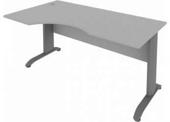 Стол криволинейный левый Riva ПЛ.СА-1 Л Серый