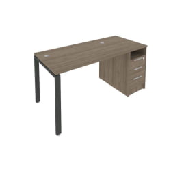 Рабочая станция с опорной тумбой Metal System Б.РС-СТП -1.2 Вяз/Антрацит