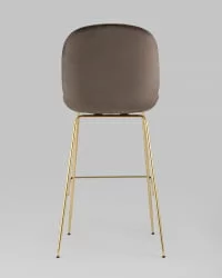 Стул барный Beetle gold Коричневый