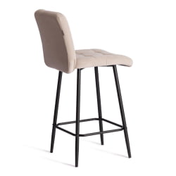 Полубарный стул Medeo/Медео велюр, бежевый, 7, 42х56х102 см