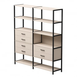 Набор стеллажных систем Everprof EVO №8 Кашемир Черный