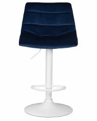 Стул барный DOBRIN TAILOR WHITE (синий велюр (MJ9-117)) 2 шт