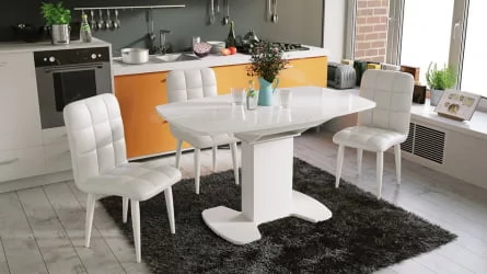 Стул Франк ДП 2-17 Белый матовый Кожзам белый