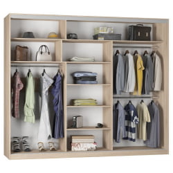 Шкаф-купе Б-220х270х60-3(ДМ-Д9Д10Д9) / B-220х270х60-3(ДМ-D9D10D9)