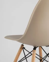 Стул Eames DSW 4 шт. Бежевый