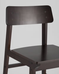 Стул ОДЕН ВООД кс2 из массива гевеи Эпрессо / ODEN WOOD x2