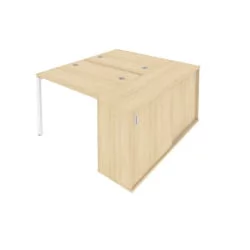 Рабочая станция с опорным шкафом-купе Метал СйстемБ.Б.РС-СШК-1.1 Акация/Белый / Metal SystemБ.Б.РС-СШК-1.1