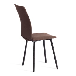 Стул обеденный La Rousse (2 шт. в упаковке) NEW, ткань рогожка, коричневый/черный, 3М7-147, 45х55х93 см