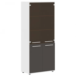 Шкаф комбинированный ЕДИС ЕХCС 85.2 Мокко Белый Белый / EDIS EHCS