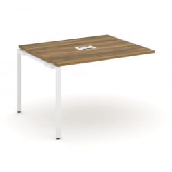 Проходной наборный элемент переговорного стола CONCEPT CN.NPRG-012 Сандал Янтарный Белый