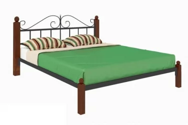 Кровать Диана Лукс 1200х2000 Желтая / Lux