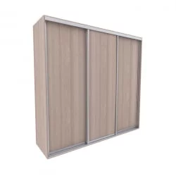 Шкаф-купе 3-х дверный Акцент-Сим Д 1800х600 Ясень шимо светлый