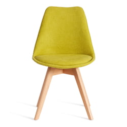Стул TULIP SOFT (mod. 053V) дерево/пластик/ткань, 49,5 x 54,5 x 84 см, Светло-зеленый (Light green) LY1701-8