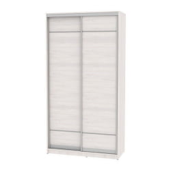 Белый шкаф-купе в прихожую B-220х120х60-1(ЯАС-D7D7)