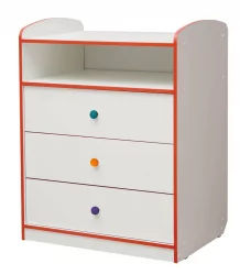 Комод с 3-мя ящиками Юниор-10 Белый