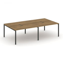 Рабочая станция двухсторонняя на 4 места CONCEPT CN.DRS-008 Сандал Янтарный Антрацит