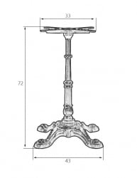 Подстолье обеденное ДОБРИН ЛЕОНЕ / DOBRIN LEONE