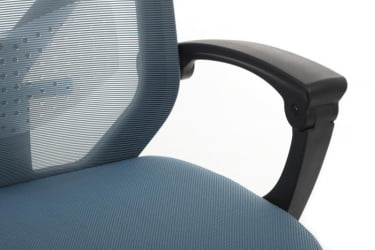 Кресло Oliver RCH W-203AC Черный пластик/Синий