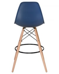 Стул барный DOBRIN DSW BAR (ножки светлый бук, цвет темно-синий (BE-12)) 2 шт