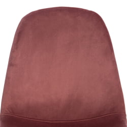 Стул BREEZE (mod. 4724) вельвет/металл, 44 х 53 х 87 см, Coral (коралловый) HLR44 / белый