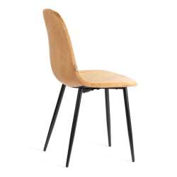 Металлический стул BREEZE (mod. JSC-58) Велюр/металл , 44 х 53 х 86 см, brown (коричневый) HLR12 / черный