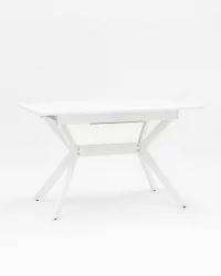 Стол обеденный раскладной Орландо 120-160 Белый