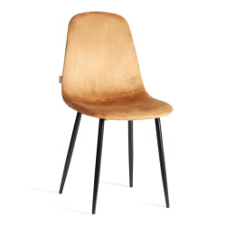 Металлический стул BREEZE (mod. JSC-58) Велюр/металл , 44 х 53 х 86 см, brown (коричневый) HLR12 / черный