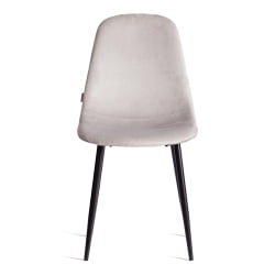 Мягкий стул BREEZE (mod. JSC-58) Велюр/металл , 44 х 53 х 86 см, Light grey (светло-серый) HLR14 / черный