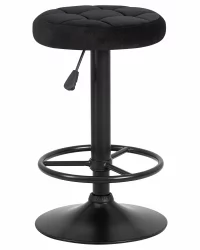 Табурет барный DOBRIN BRUNO BLACK велюр Черный MJ9-101