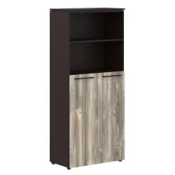 Шкаф с глухими средними дверьми MHC 85.6 Дуб Базель/Венге Магия