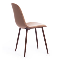 Кухонный стул BREEZE (mod. 4724) вельвет/металл, 44 х 53 х 87 см, Brown (коричневый) HLR11 / орех