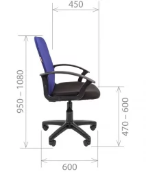 Кресло для оператора CХАИРМАН 615 ТВ-05 Синее / CHAIRMAN TW-05