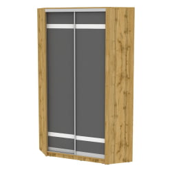 Шкаф-купе Белла(H9)2300х1153х1153(ДВ-Графит-D9D9)