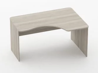 Стол угловой Glassy 1.14.14Пр Дуб сантана светлый