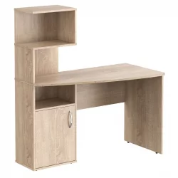 Письменный стол с надстройкой COMP CD 1213 левый Дуб Сонома светлый