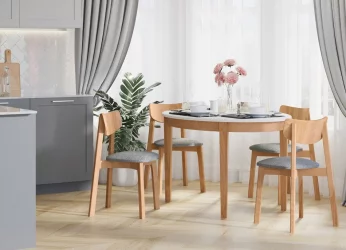 Стул с мягким сиденьем Вега Beige кашемир Орех