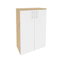 Шкаф средний широкий (2 средних фасада ЛДСП) ONIX O.ST-2.3 Тиквуд Светлый/Белый