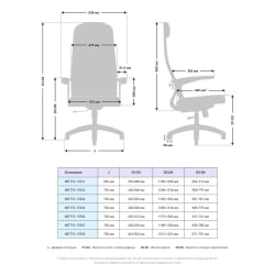 Офисное кресло МЕТТА B 1b 21/U158, Основание 17833 Красный Red