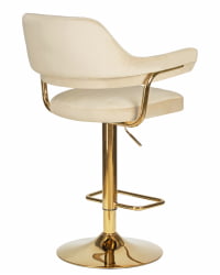 Стул барный ДОБРИН CХАРЛЙ ГОЛД (бежевый велюр (МДЖ9-10)) / DOBRIN CHARLY GOLD (MJ9-10))