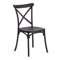 Кухонный стул CROSS (mod. PL24) пластик, 48 х 58 х 89 см, Black (черный) 05