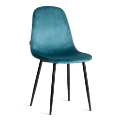 Стул BREEZE (mod. JSC-58) Велюр/металл , 44 х 53 х 86 см, light blue (светло-синий) HLR60 / черный